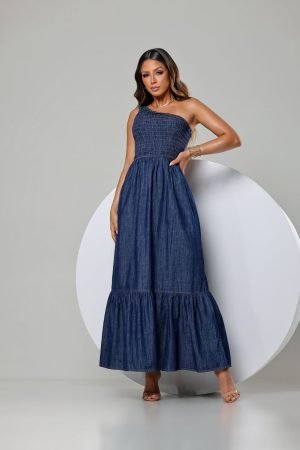 VESTIDO NULA MANGA SLIM ESCURA
